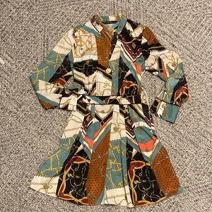 Zara Artistic Long Sleeve Dress